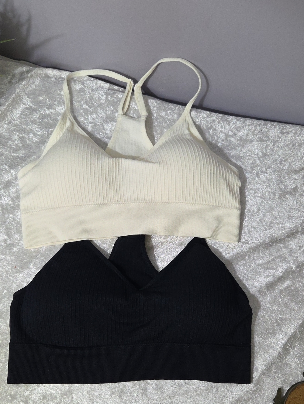 Crane Black Athletic Bralette - Racerback Comfort